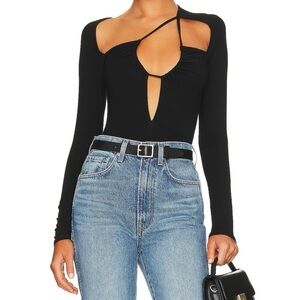 Superdown Aranza Ruched Bodysuit